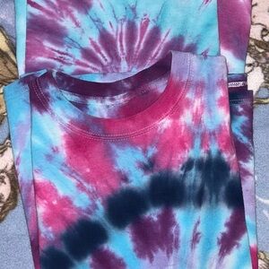 Set of Handmade Tie-Dye Shirts